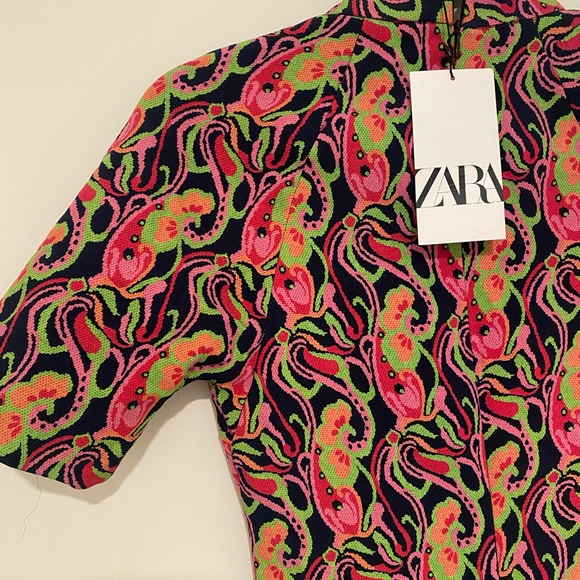 NWT ZARA multi color mini dress - Picture 13 of 15